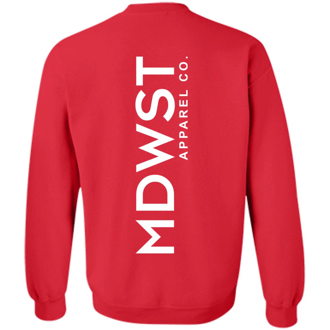 MDWST Vertical Crewneck Pullover Sweatshirt