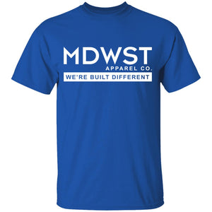 MDWST Built Different Front Youth 5.3 oz 100% Cotton T-Shirt