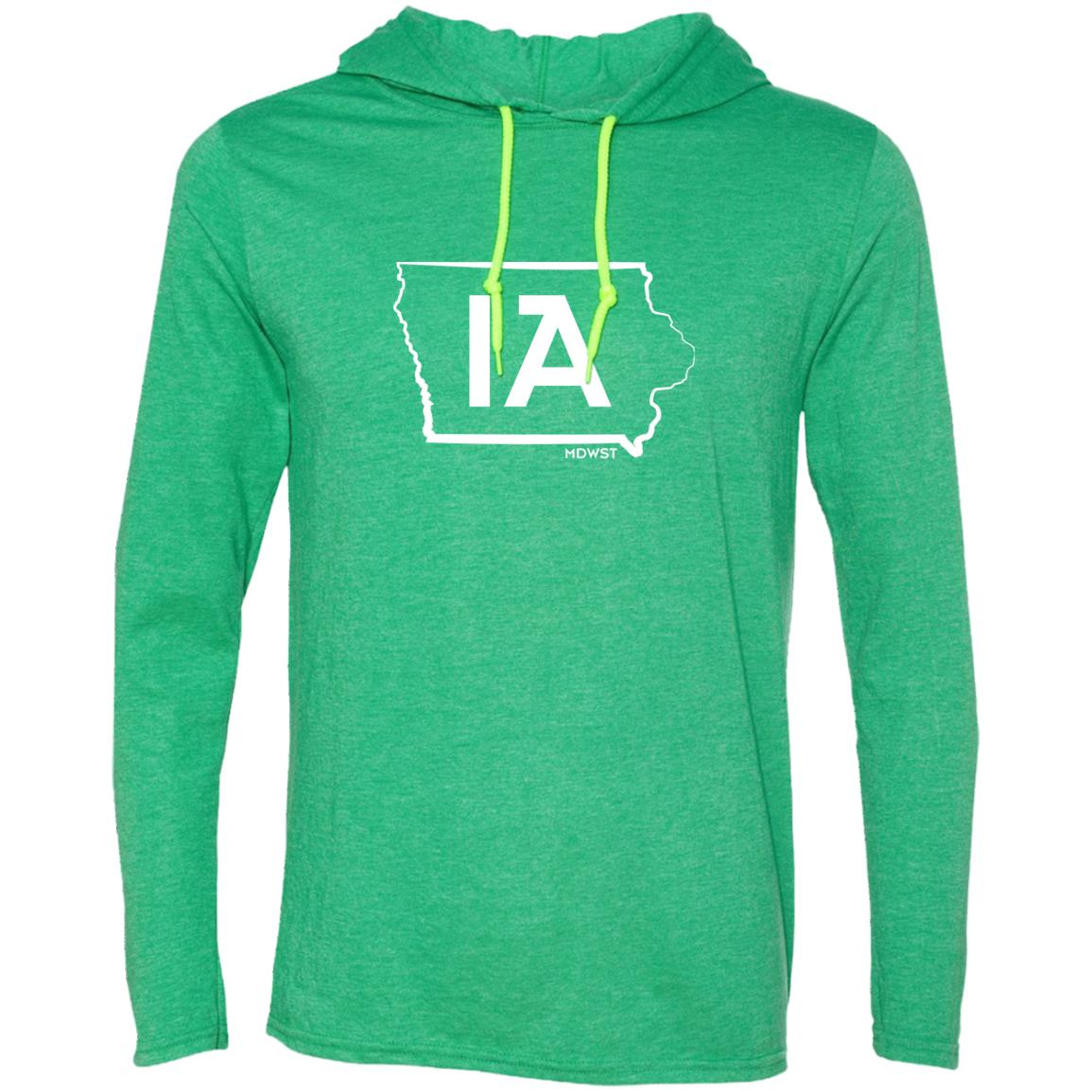 IA Outline Men's LS T-Shirt Hoodie