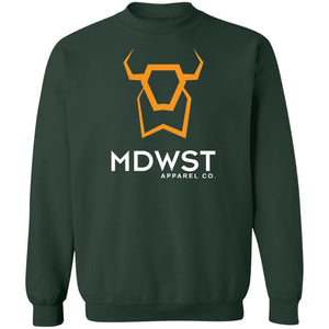 MDWST Bison Crewneck Pullover Sweatshirt