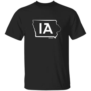 IA State Outline Youth 5.3 oz 100% Cotton T-Shirt
