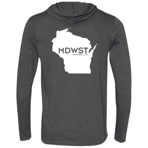 Wisconsin Mens LS T-Shirt Hoodie