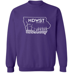 Iowa Landscape Crewneck Pullover Sweatshirt