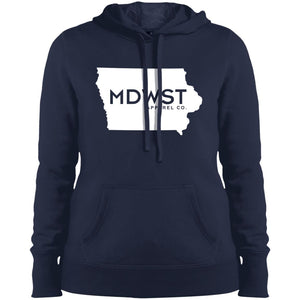 Iowa Front Ladies' Pullover Hooded Sweatshirt