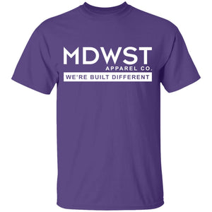 MDWST Built Different Front Youth 5.3 oz 100% Cotton T-Shirt