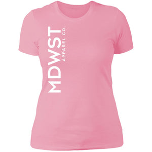 MDWST Vertical Ladies' Boyfriend T-Shirt