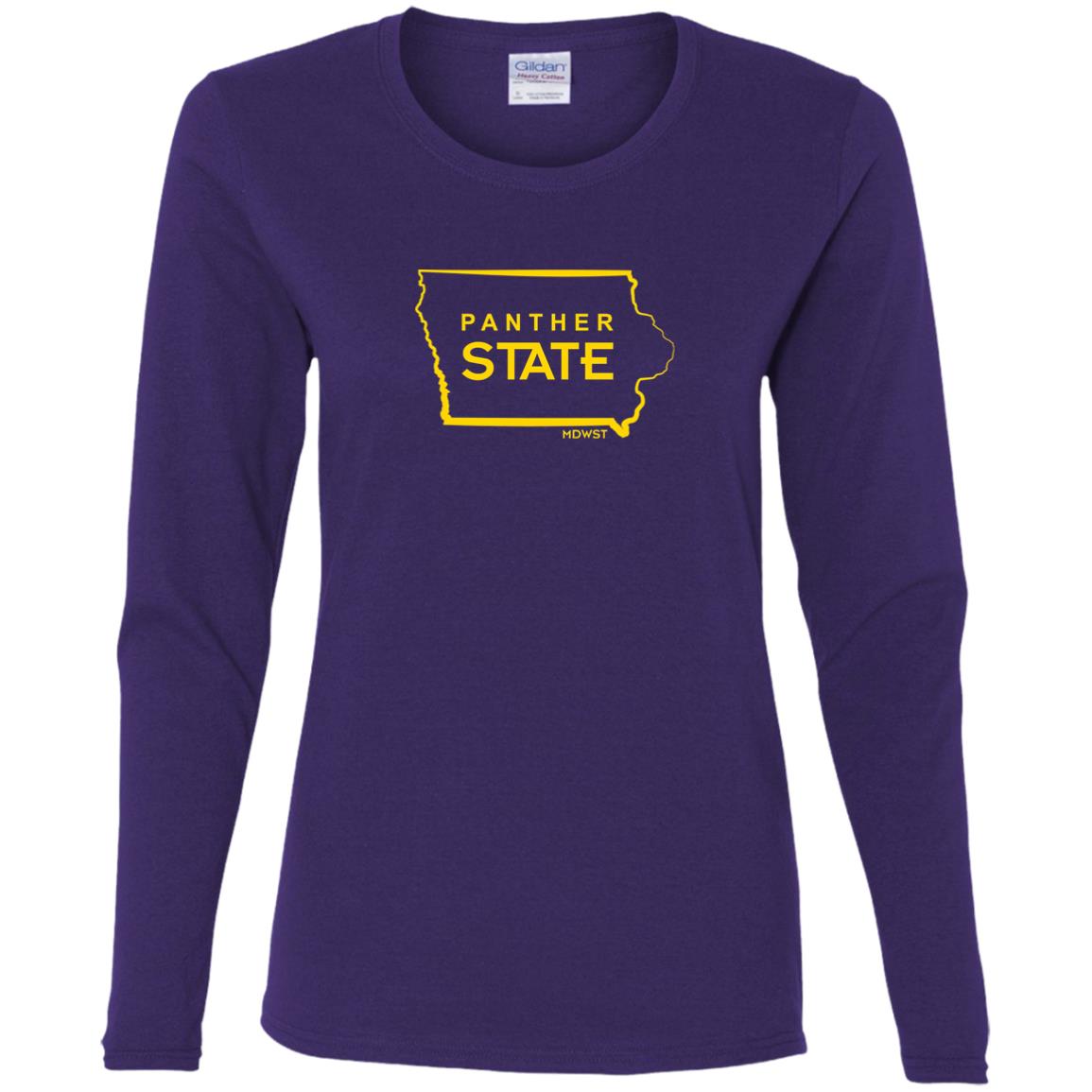 Panther State Ladies' Cotton LS T-Shirt