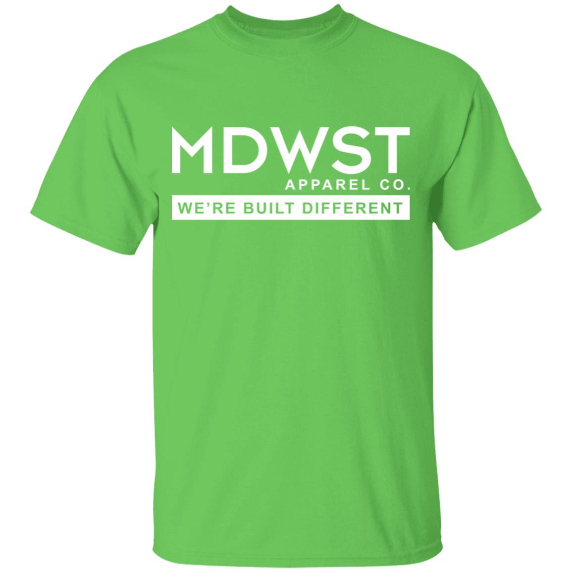 MDWST Built Different Front Youth 5.3 oz 100% Cotton T-Shirt