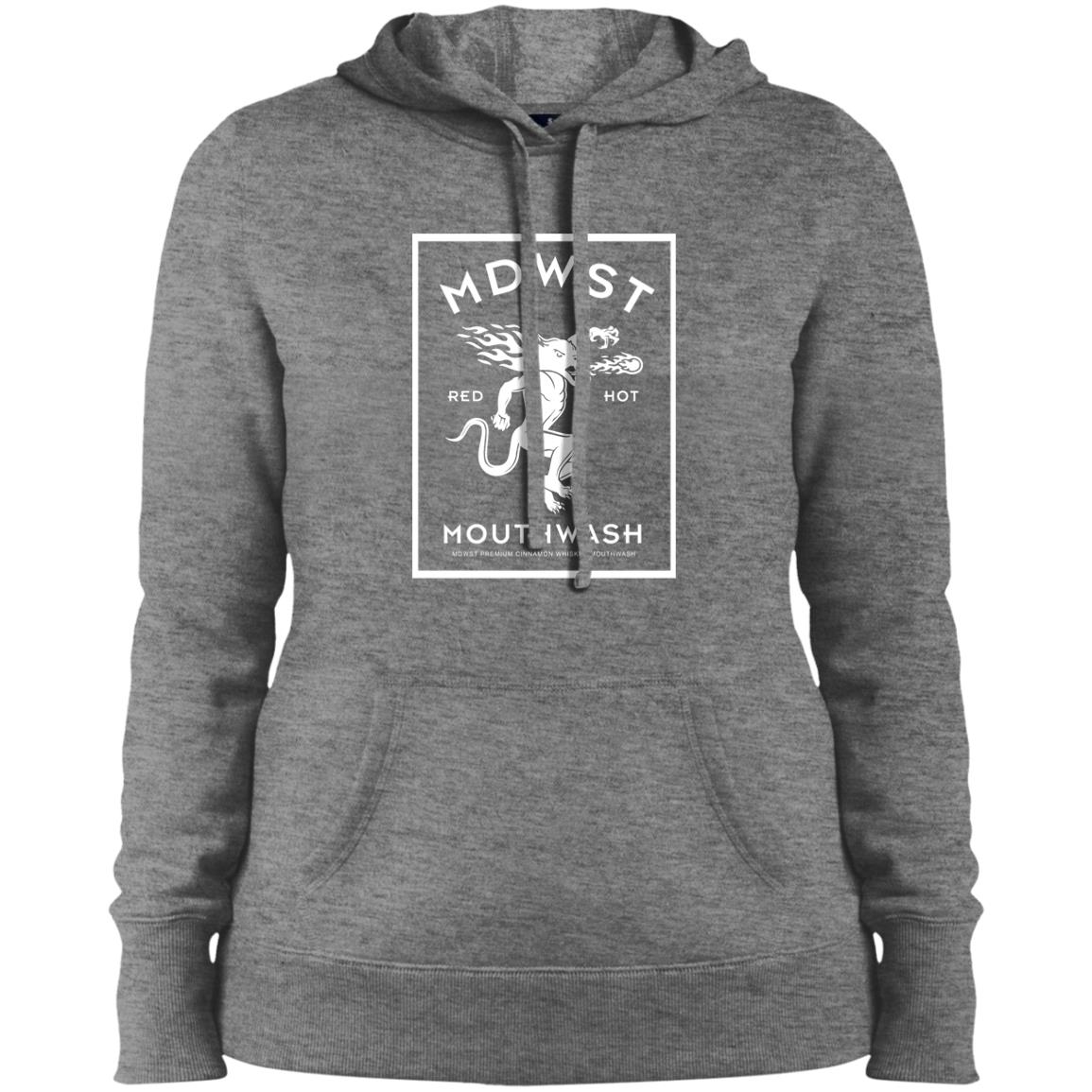 MDWST Mouthwash Ladies' Pullover Hooded Sweatshirt