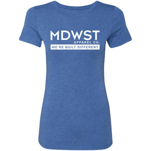 MDWST Built Different Front Ladies' Triblend T-Shirt