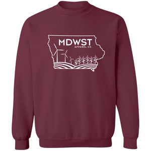 Iowa Landscape Crewneck Pullover Sweatshirt