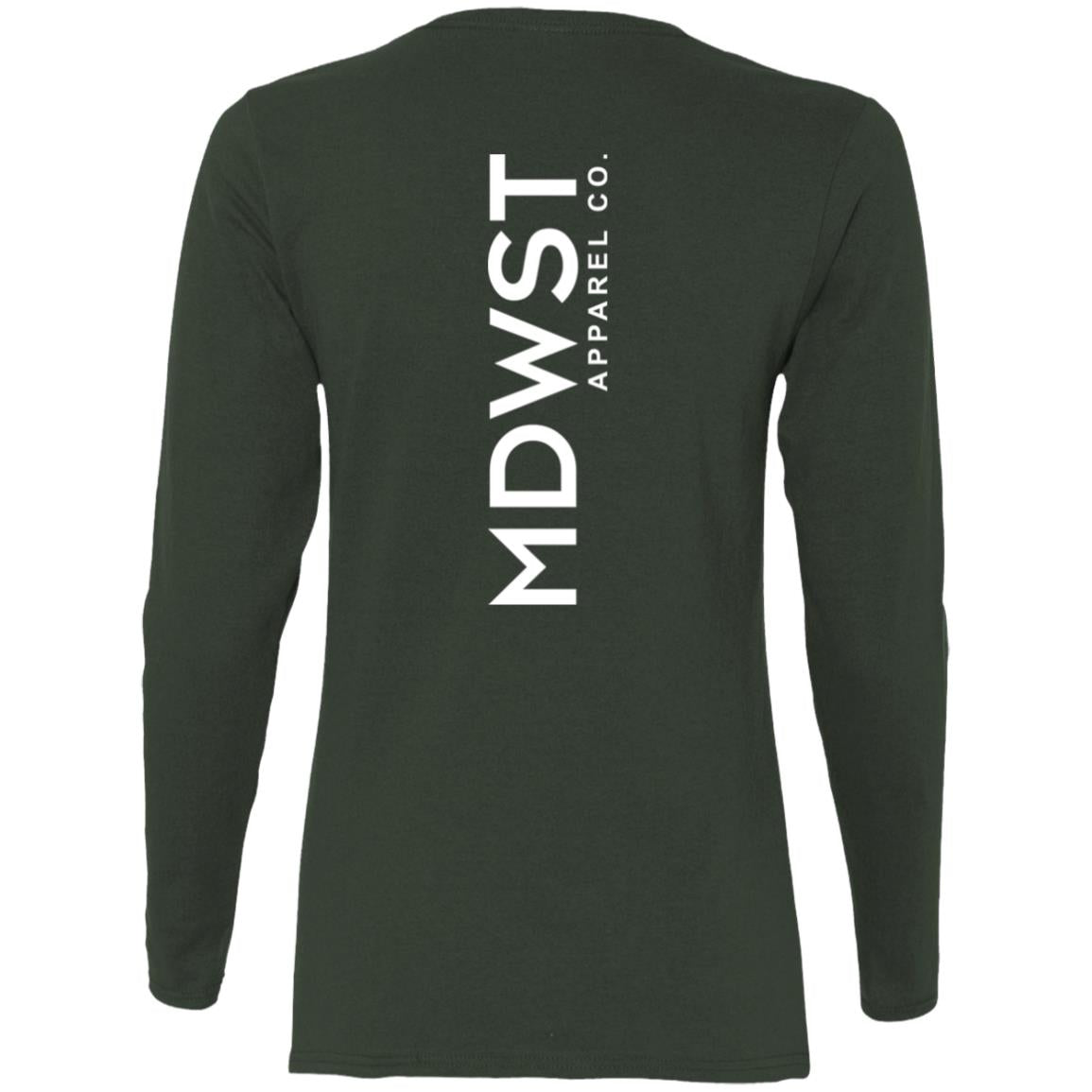 MDWST Vertical Ladies' Cotton LS T-Shirt