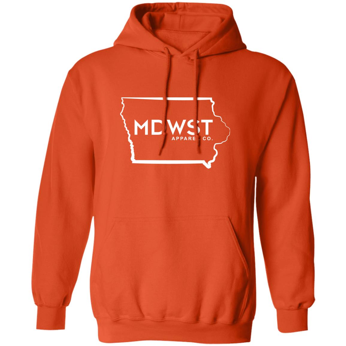 MDWST IA State Outline Men's Pullover Hoodie