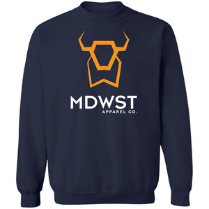 MDWST Bison Crewneck Pullover Sweatshirt