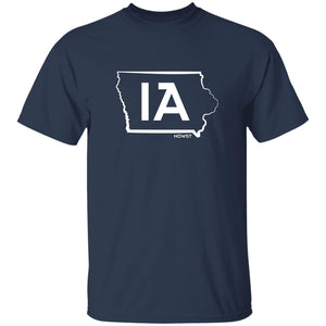 IA State Outline Youth 5.3 oz 100% Cotton T-Shirt