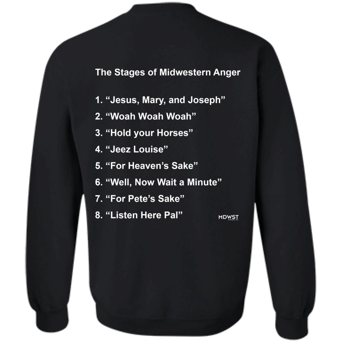 MDWST Anger Crewneck Pullover Sweatshirt