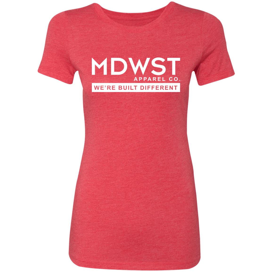 MDWST Built Different Front Ladies' Triblend T-Shirt