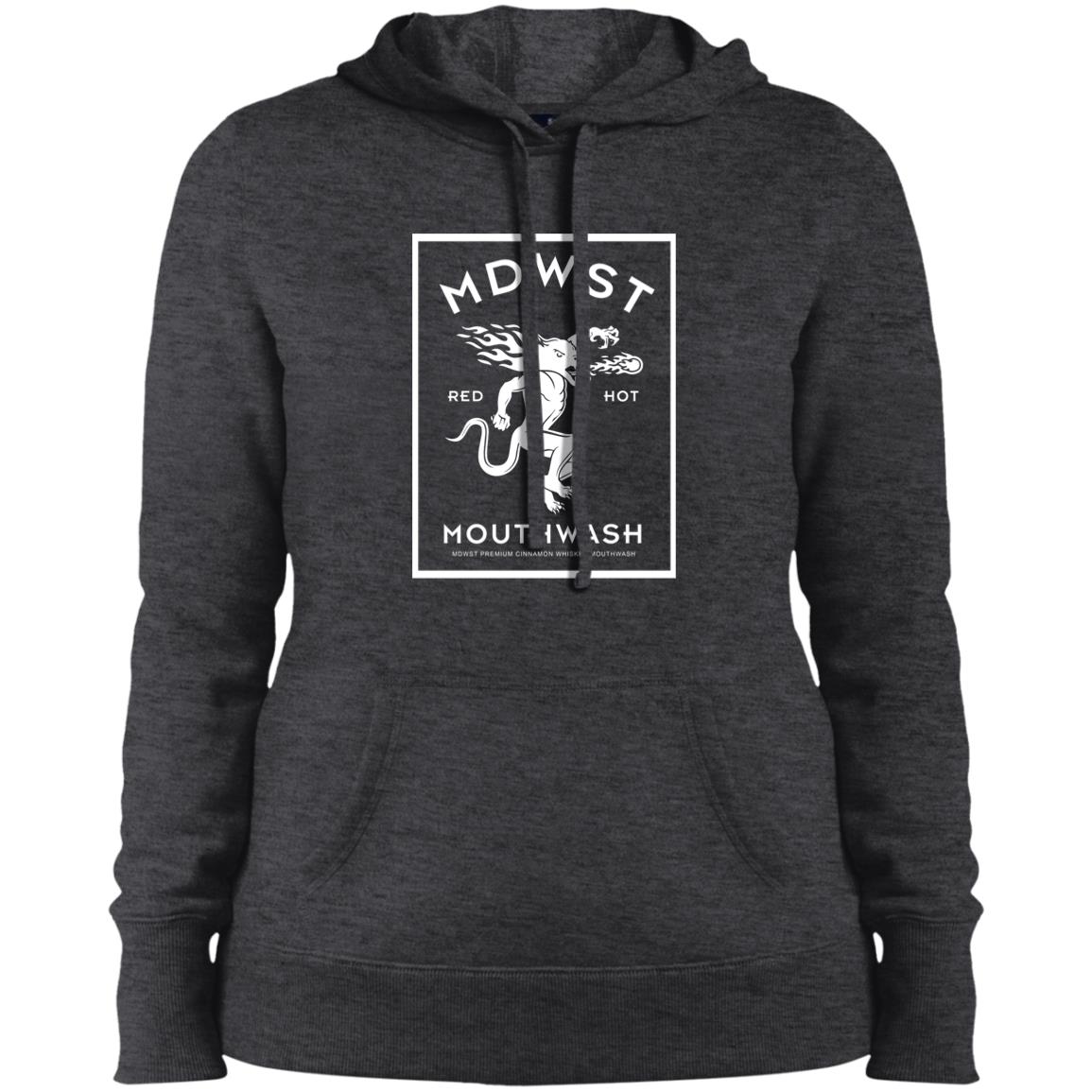 MDWST Mouthwash Ladies' Pullover Hooded Sweatshirt