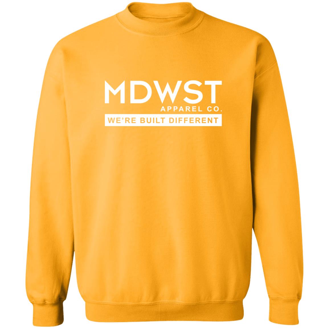 MDWST Built Different Crewneck Pullover Sweatshirt