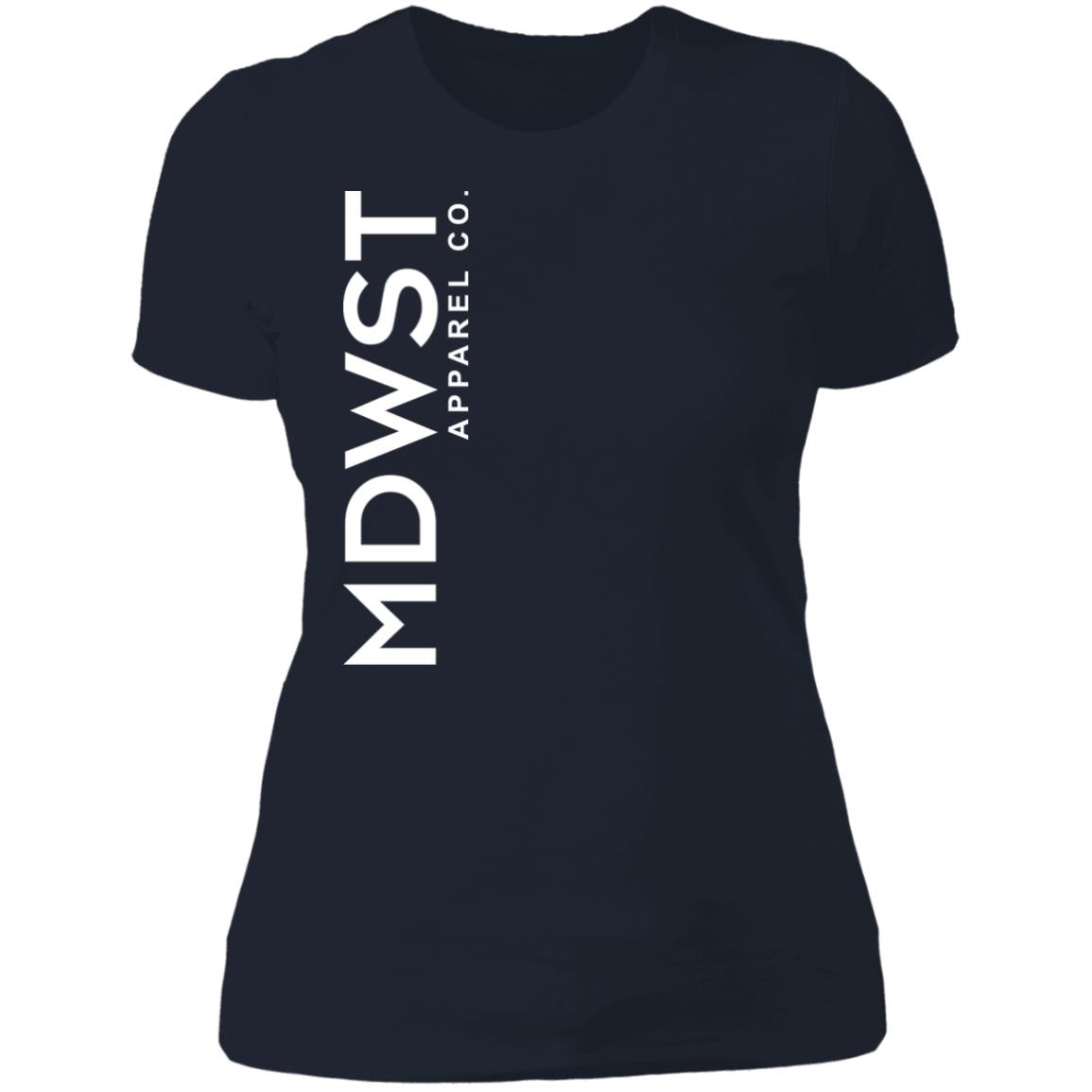 MDWST Vertical Ladies' Boyfriend T-Shirt