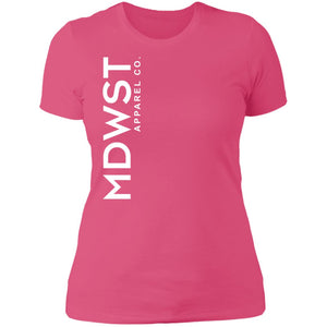 MDWST Vertical Ladies' Boyfriend T-Shirt