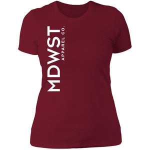 MDWST Vertical Ladies' Boyfriend T-Shirt