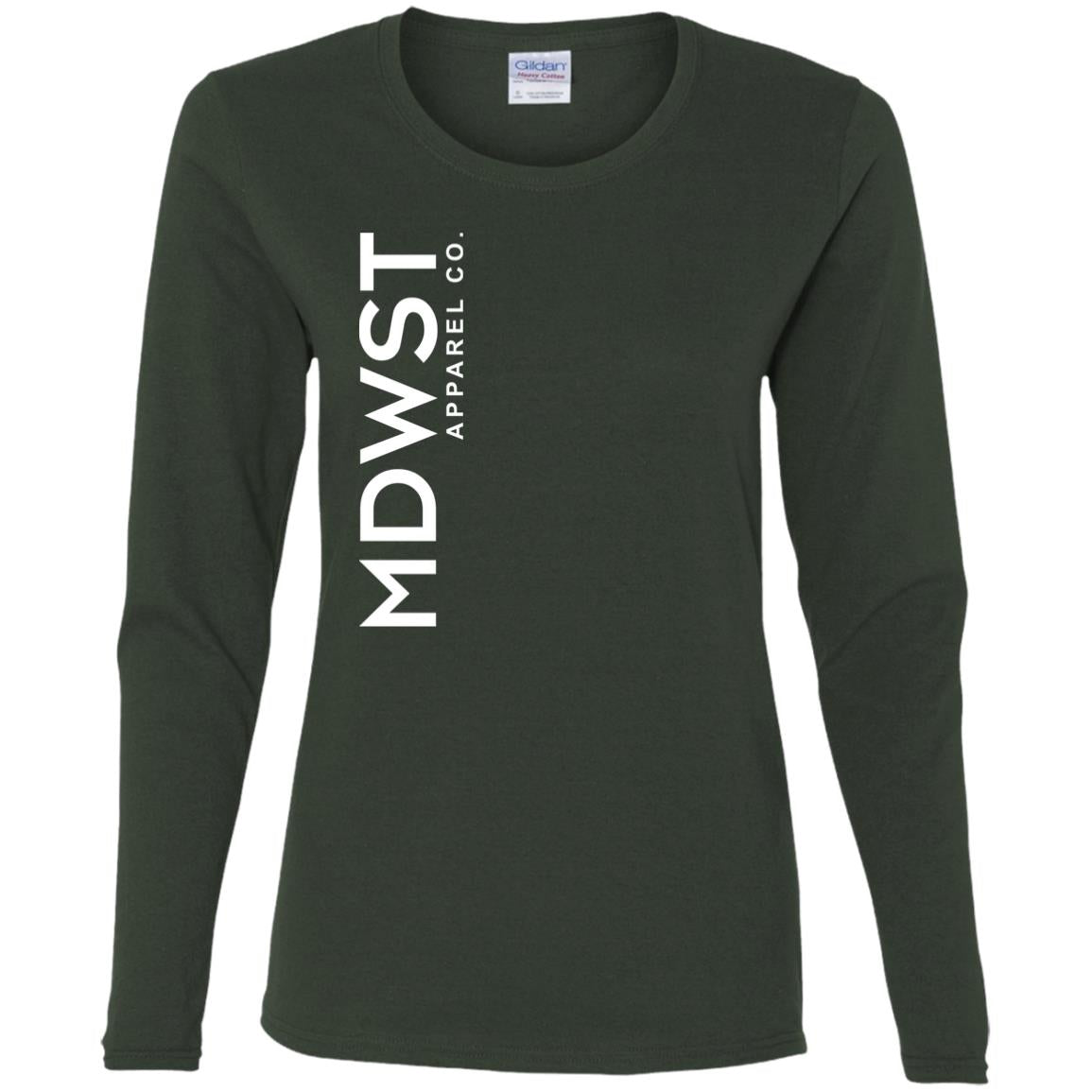 MDWST Vertical Ladies' Cotton LS T-Shirt