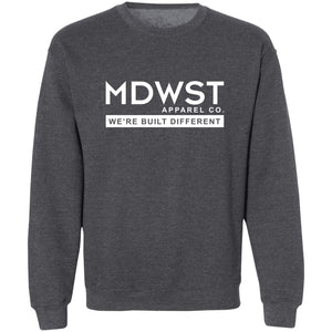 MDWST Built Different Crewneck Pullover Sweatshirt