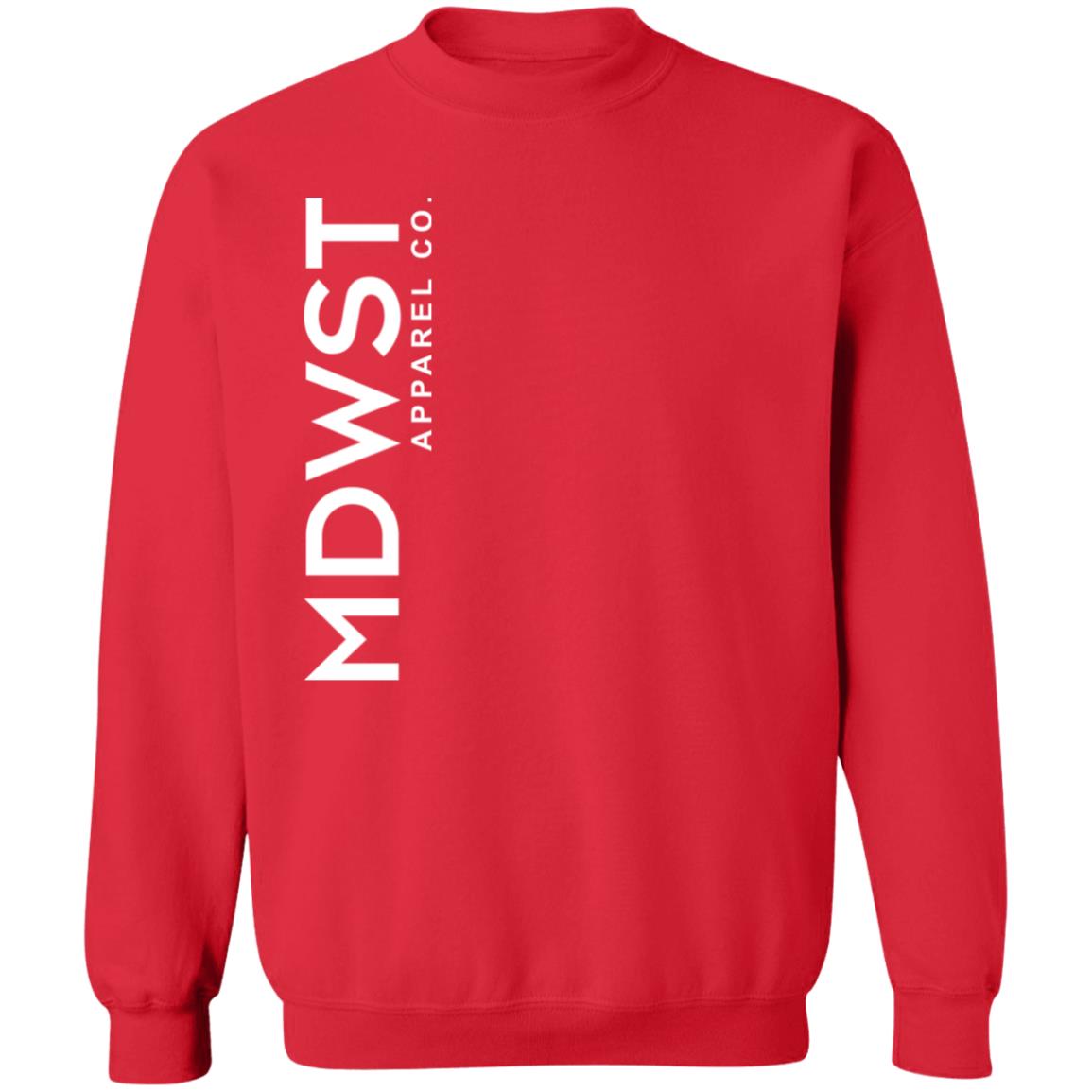 MDWST Vertical Crewneck Pullover Sweatshirt