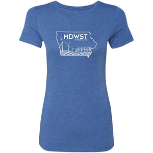 Iowa Landscape Ladies' Triblend T-Shirt